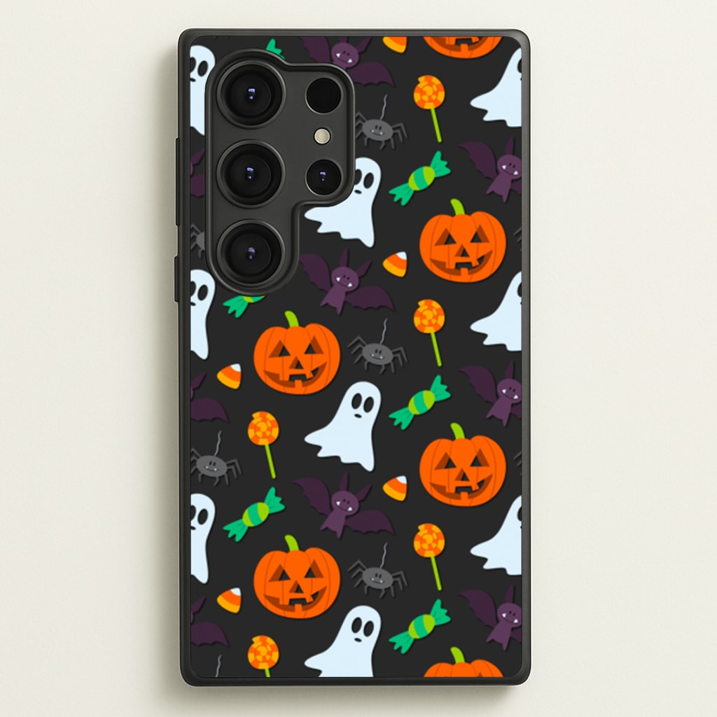 Colourful Halloween Pattern - Phone Case for Galaxy S25 Ultra