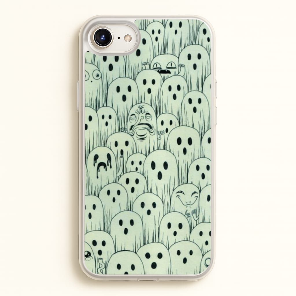 Droopy Ghost Pattern - Phone Case for iPhone 6 Plus / 7 Plus / 8 Plus