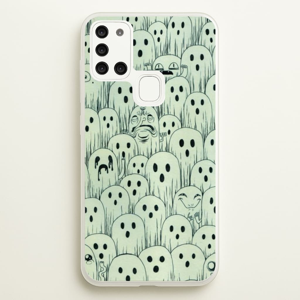 Droopy Ghost Pattern - Phone Case for Galaxy A21s