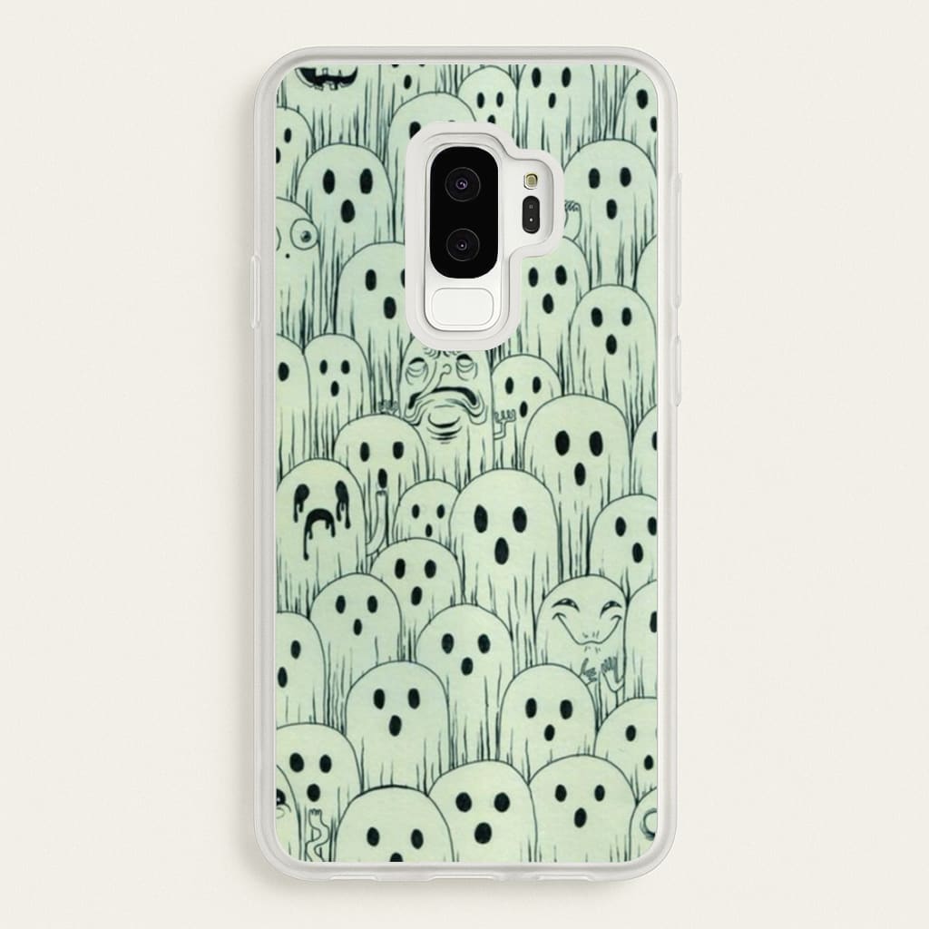 Droopy Ghost Pattern - Phone Case for Galaxy S9 Plus