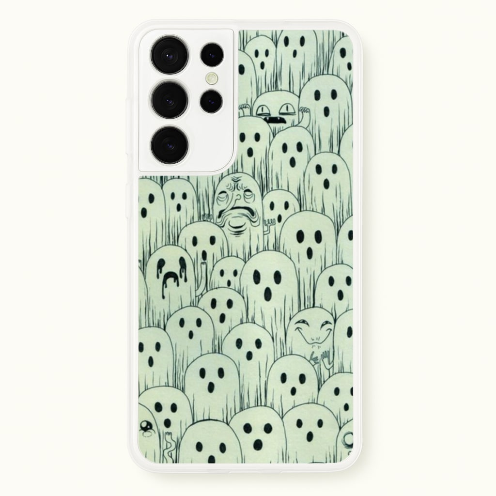 Droopy Ghost Pattern - Phone Case for Galaxy S21 Ultra