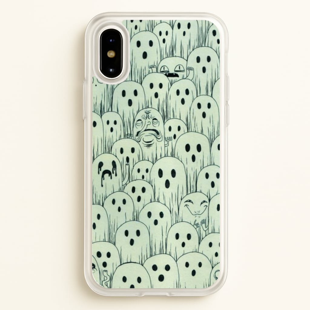 Droopy Ghost Pattern - Phone Case for iPhone X / XS