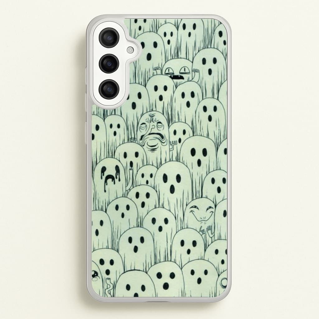 Droopy Ghost Pattern - Phone Case for Galaxy A34