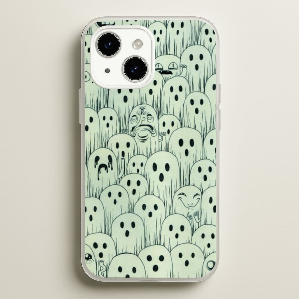 Droopy Ghost Pattern - Phone Case for iPhone 15 Plus