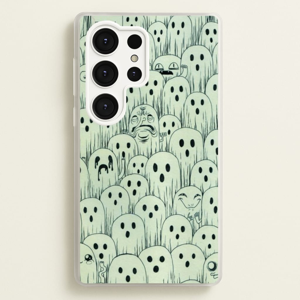 Droopy Ghost Pattern - Phone Case for Galaxy S25 Ultra