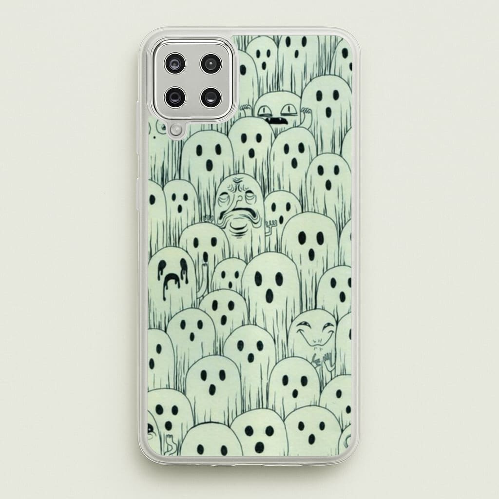 Droopy Ghost Pattern - Phone Case for Galaxy A12