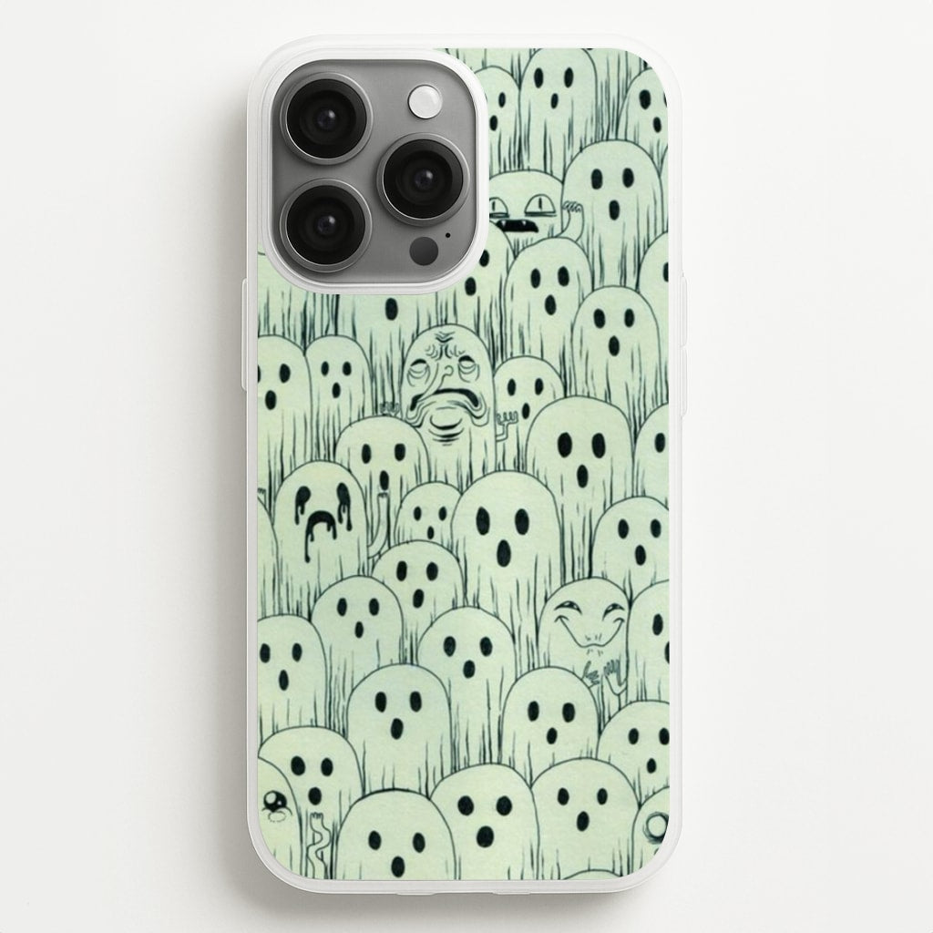 Droopy Ghost Pattern - Phone Case for iPhone 13 Pro Max