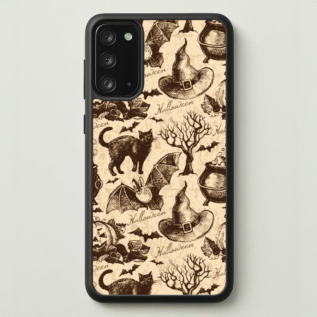 Vintage Halloween Pattern - Phone Case for Galaxy Note 20