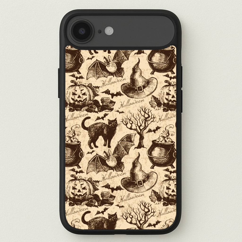 Vintage Halloween Pattern Phone Case for iPhone 17 Air