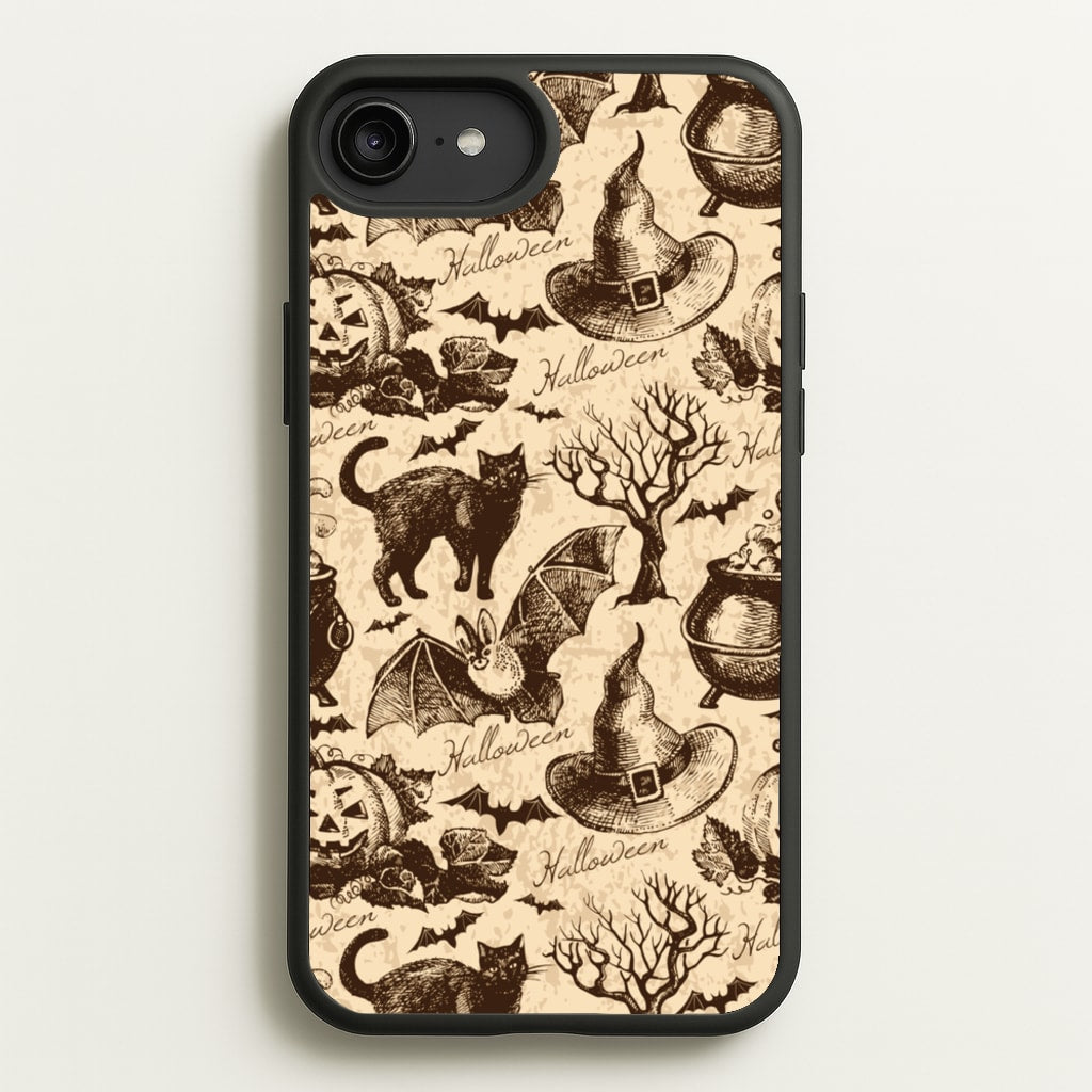 Vintage Halloween Pattern - Phone Case for iPhone 6 Plus / 7 Plus / 8 Plus