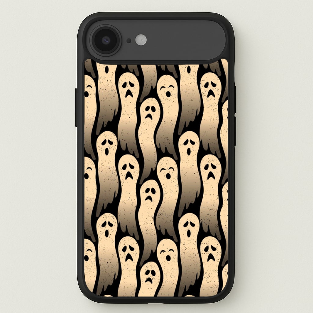 Vintage Wriggly Ghost Pattern Phone Case for iPhone 17 Air