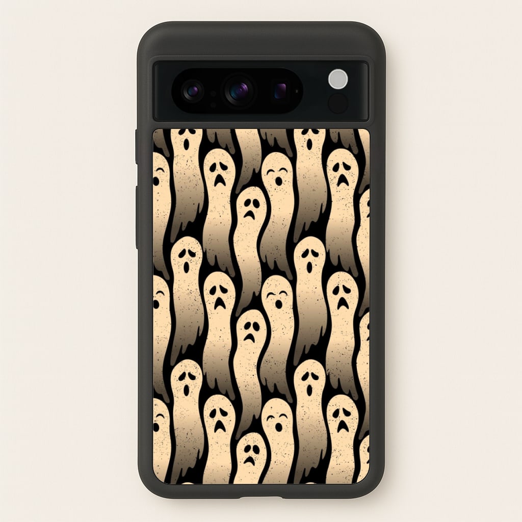 Vintage Wriggly Ghost Pattern - Phone Case for Google Pixel 8 Pro