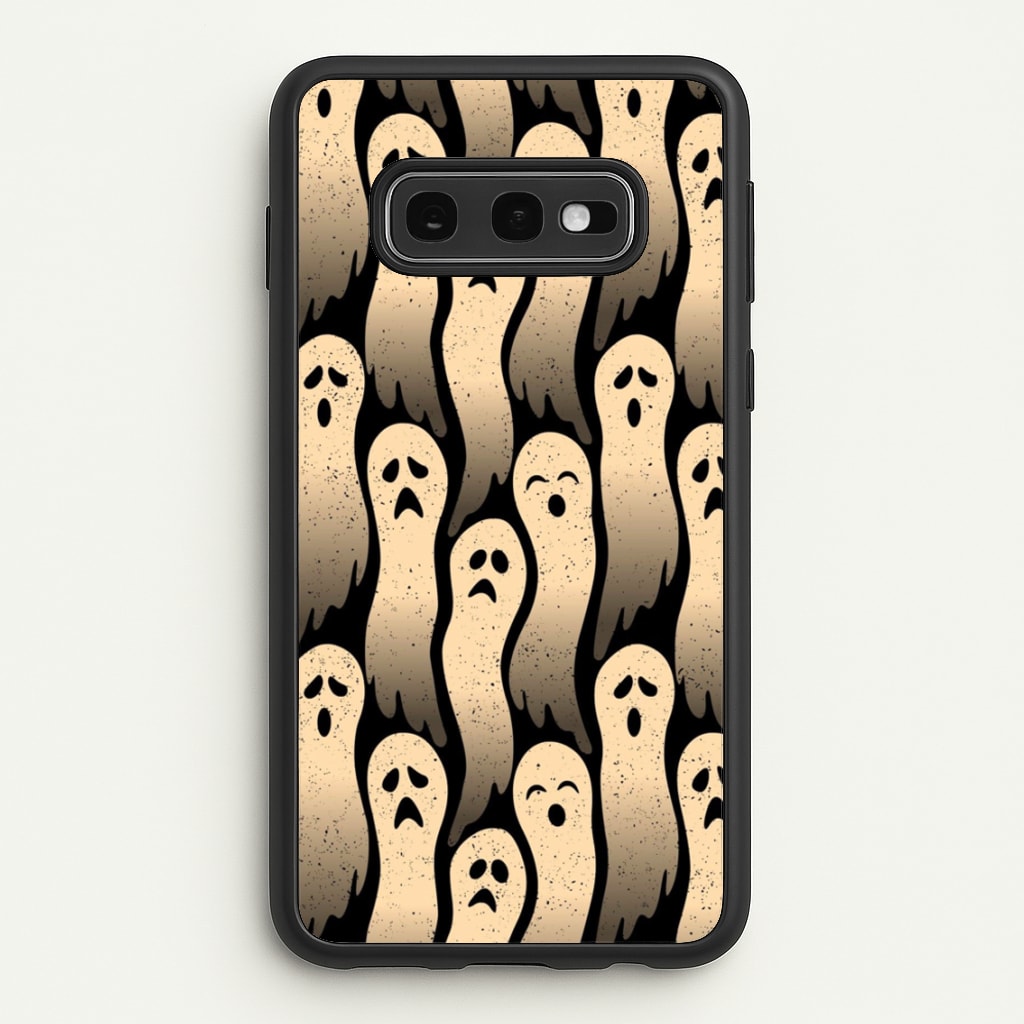 Vintage Wriggly Ghost Pattern - Phone Case for Galaxy S10e