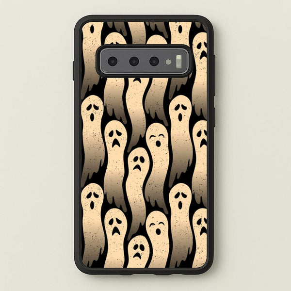 Vintage Wriggly Ghost Pattern - Phone Case for Galaxy S10 Plus