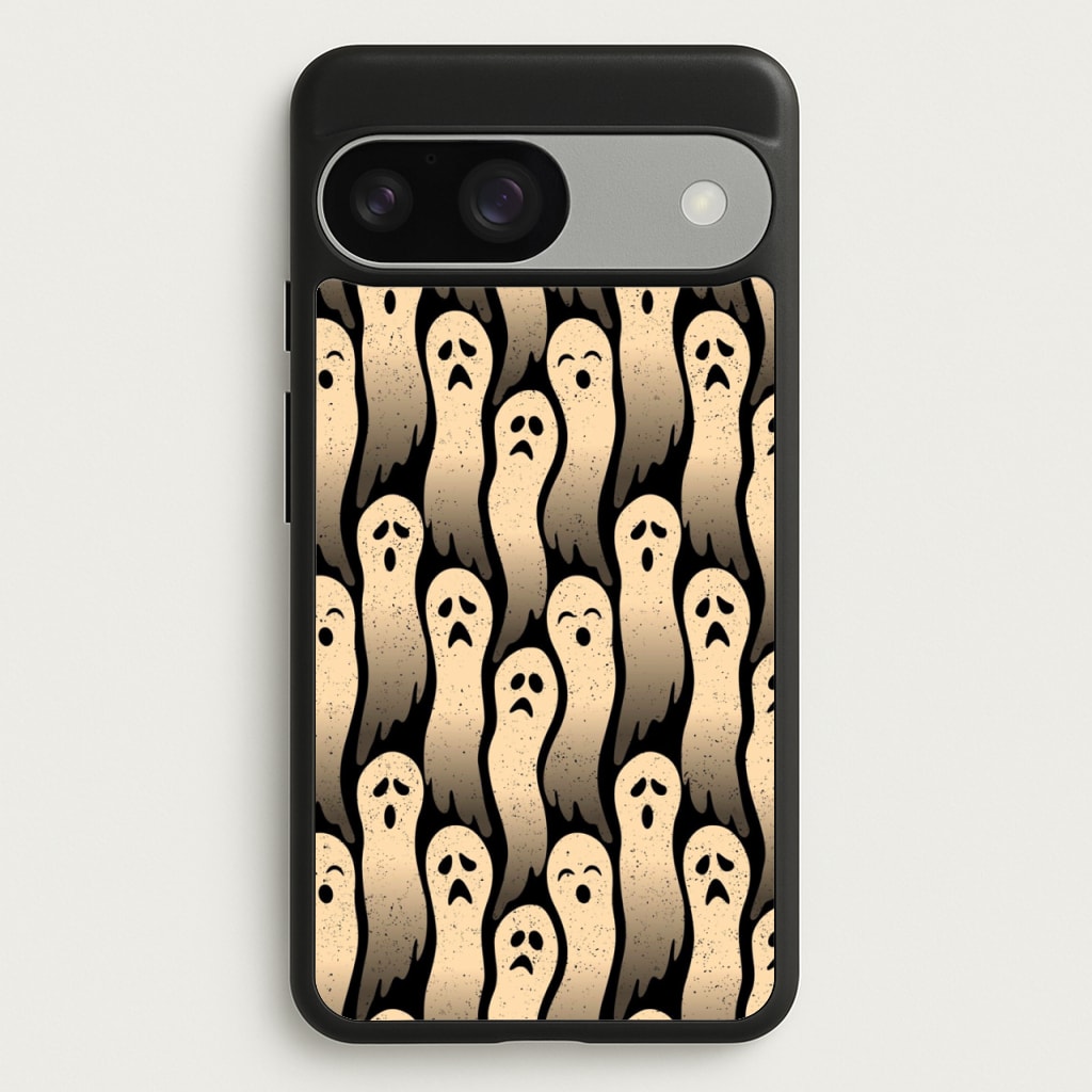 Vintage Wriggly Ghost Pattern - Phone Case for Google Pixel 9 / 9 Pro