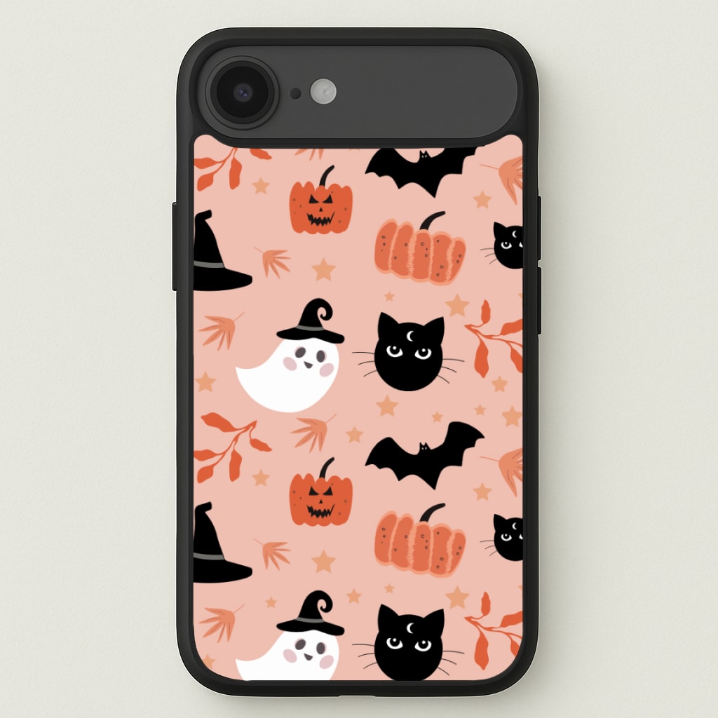 Pretty Pink Halloween Pattern Phone Case for iPhone 17 Air