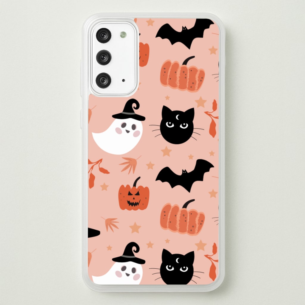 Pretty Pink Halloween Pattern - Halloween Phone Case for Galaxy Note 20