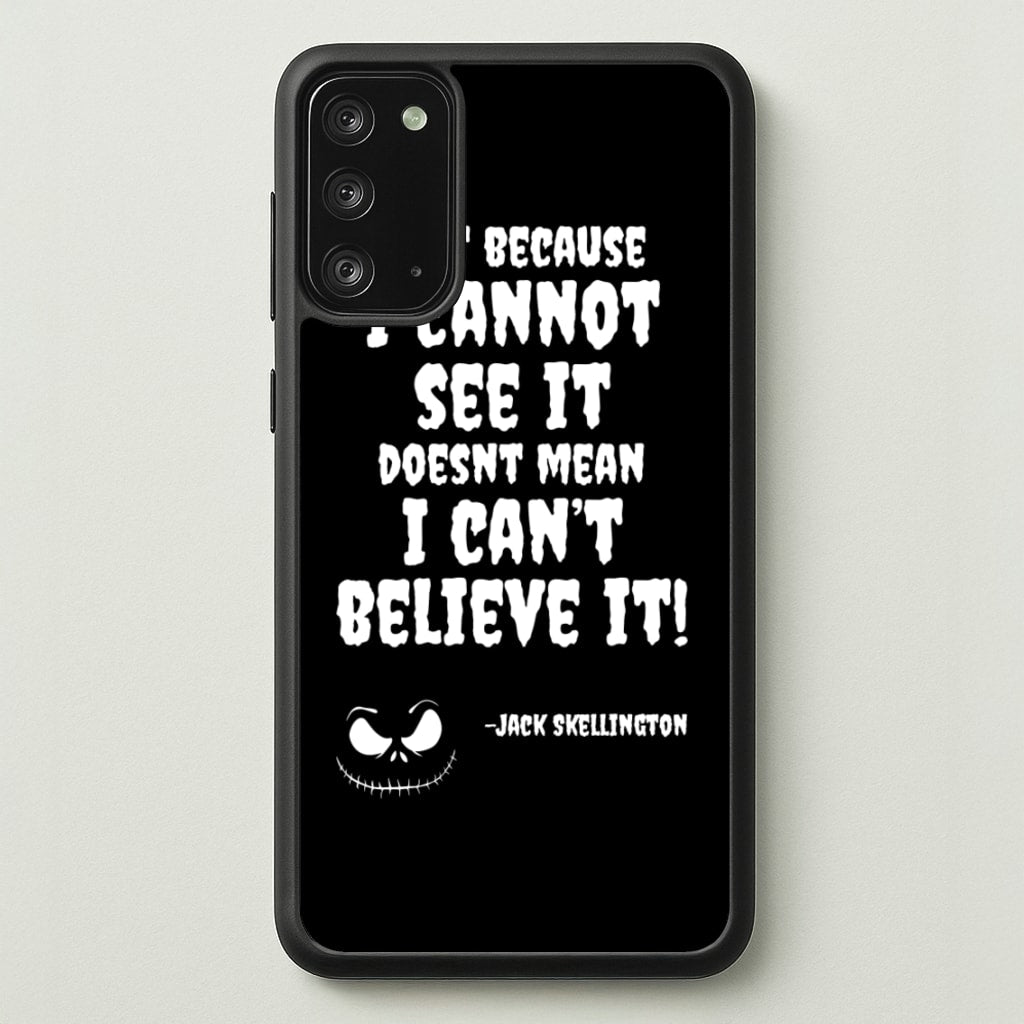 TNBC - Jack Skellington - Halloween Phone Case for Galaxy Note 20