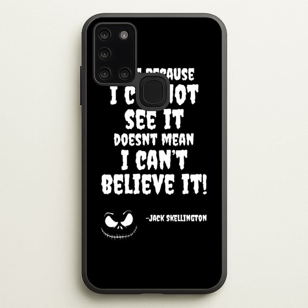 TNBC - Jack Skellington - Halloween Phone Case for Galaxy A21s