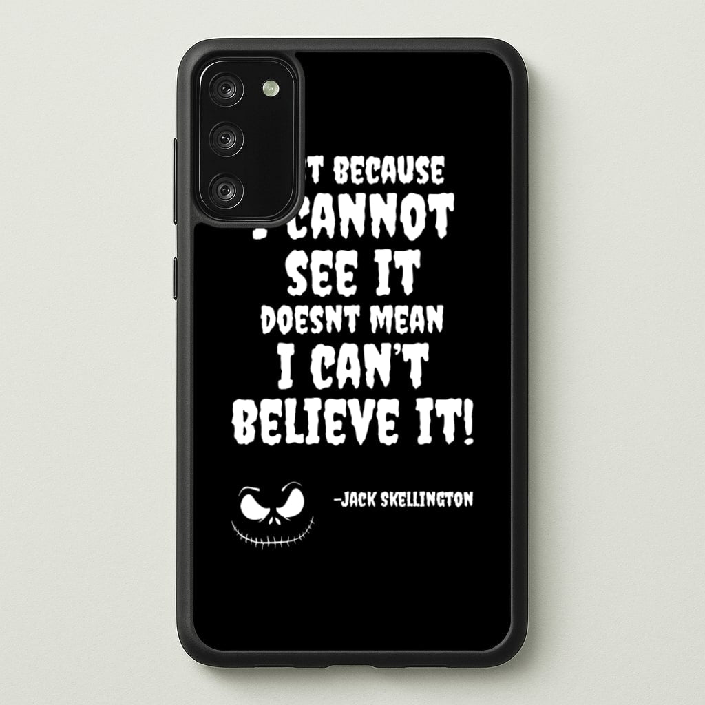 TNBC - Jack Skellington - Halloween Phone Case for Galaxy S20FE