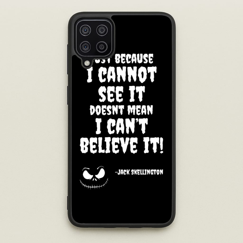 TNBC - Jack Skellington - Halloween Phone Case for Galaxy A12