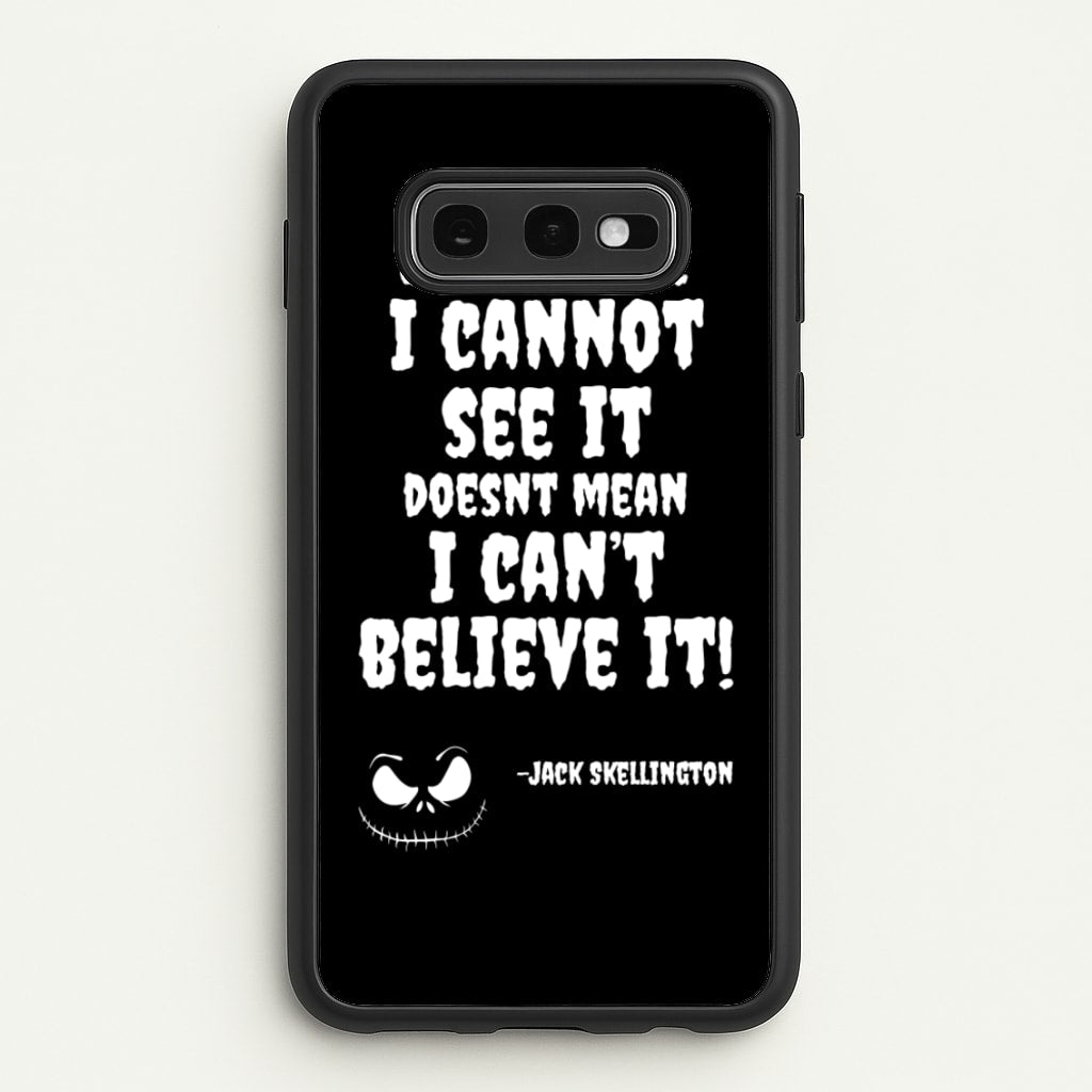 TNBC - Jack Skellington - Halloween Phone Case for Galaxy S10e