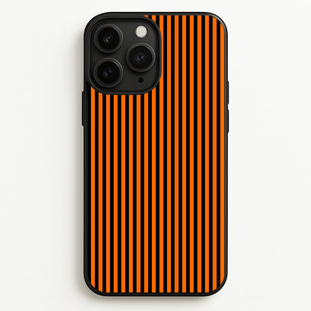 Orange & Black Stripe - Halloween Phone Case for iPhone 11 Pro Max