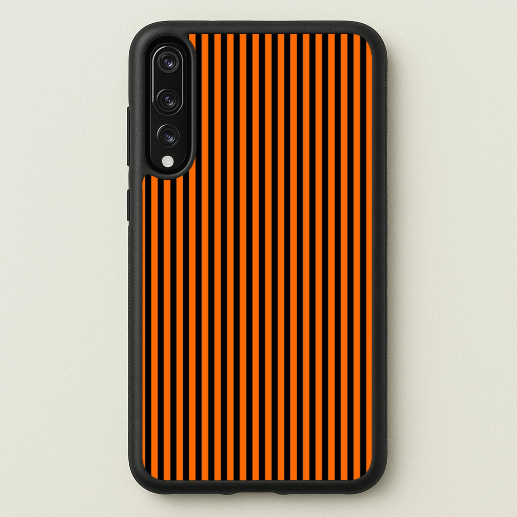 Orange & Black Stripe - Halloween Phone Case for Huawei P20 Pro