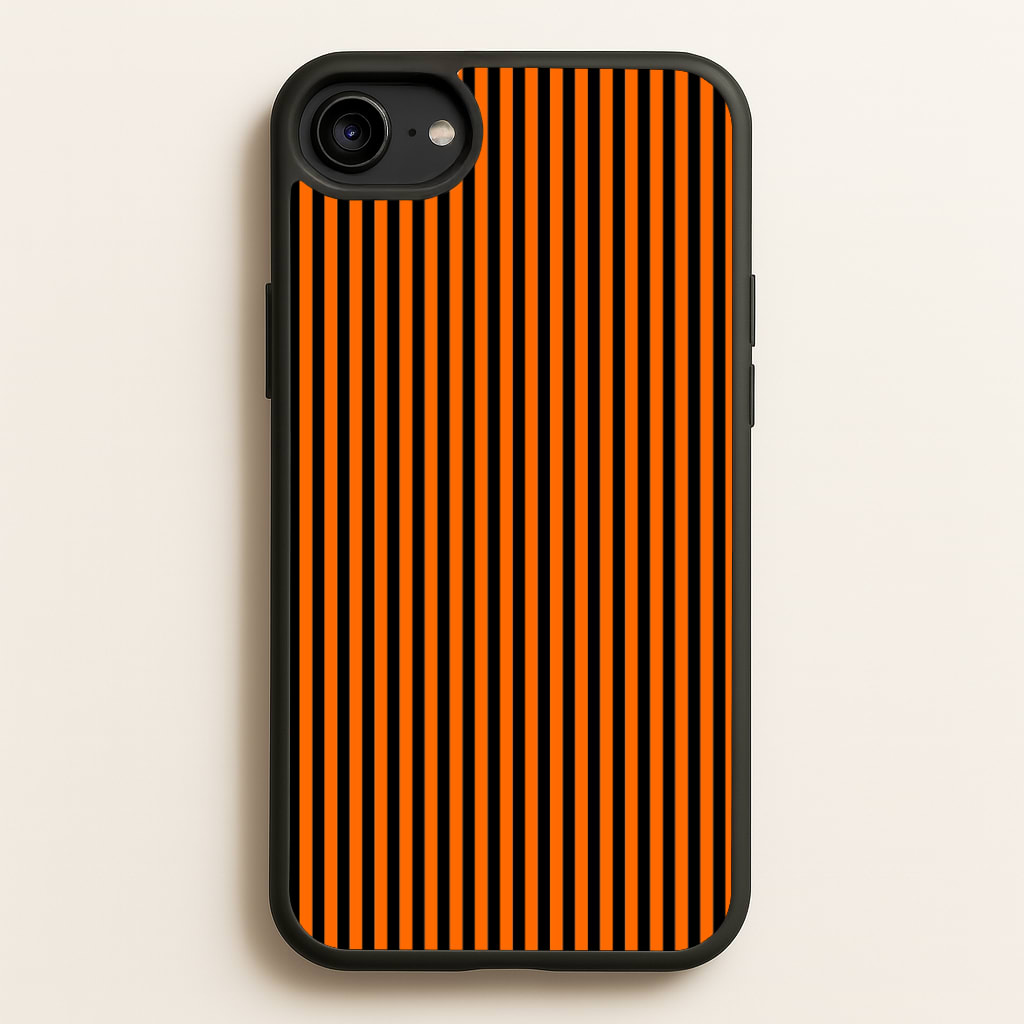 Orange & Black Stripe - Halloween Phone Case for iPhone 6 / 7 / 8 / SE