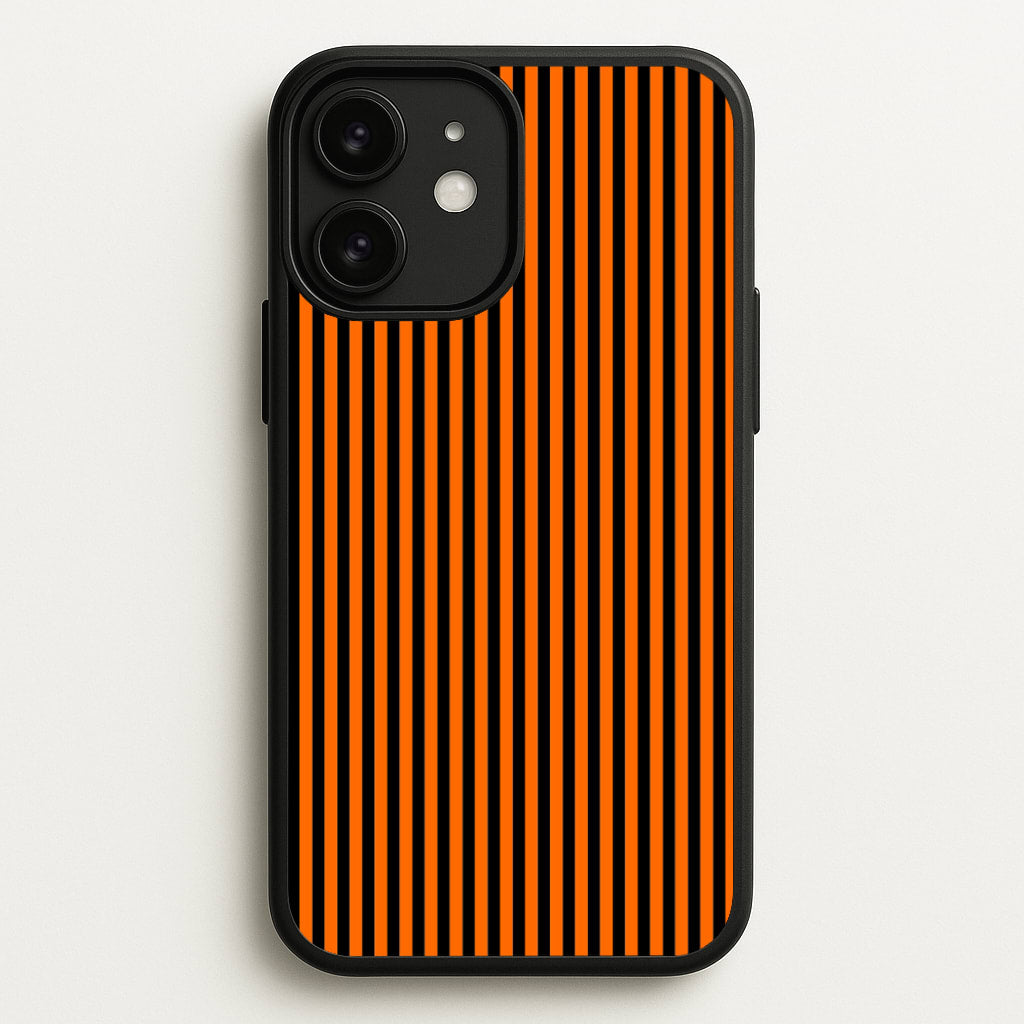 Orange & Black Stripe - Halloween Phone Case for iPhone 11