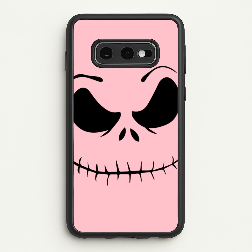Pink Jack Skeleton - Halloween Phone Case for Galaxy S10e