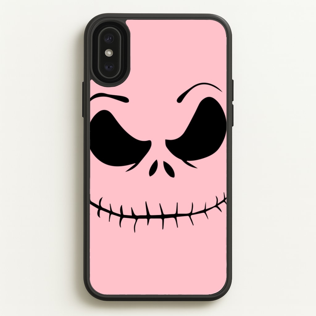 Pink Jack Skeleton - Halloween Phone Case for iPhone XS Max