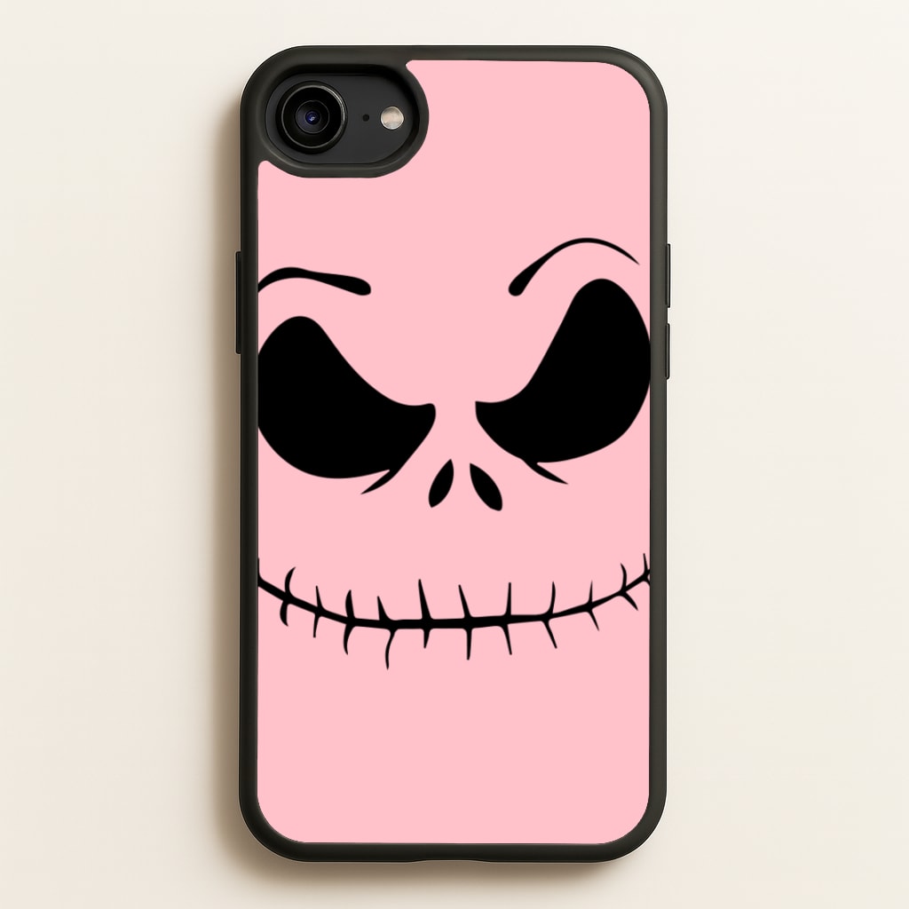 Pink Jack Skeleton - Halloween Phone Case for iPhone 6 / 7 / 8 / SE