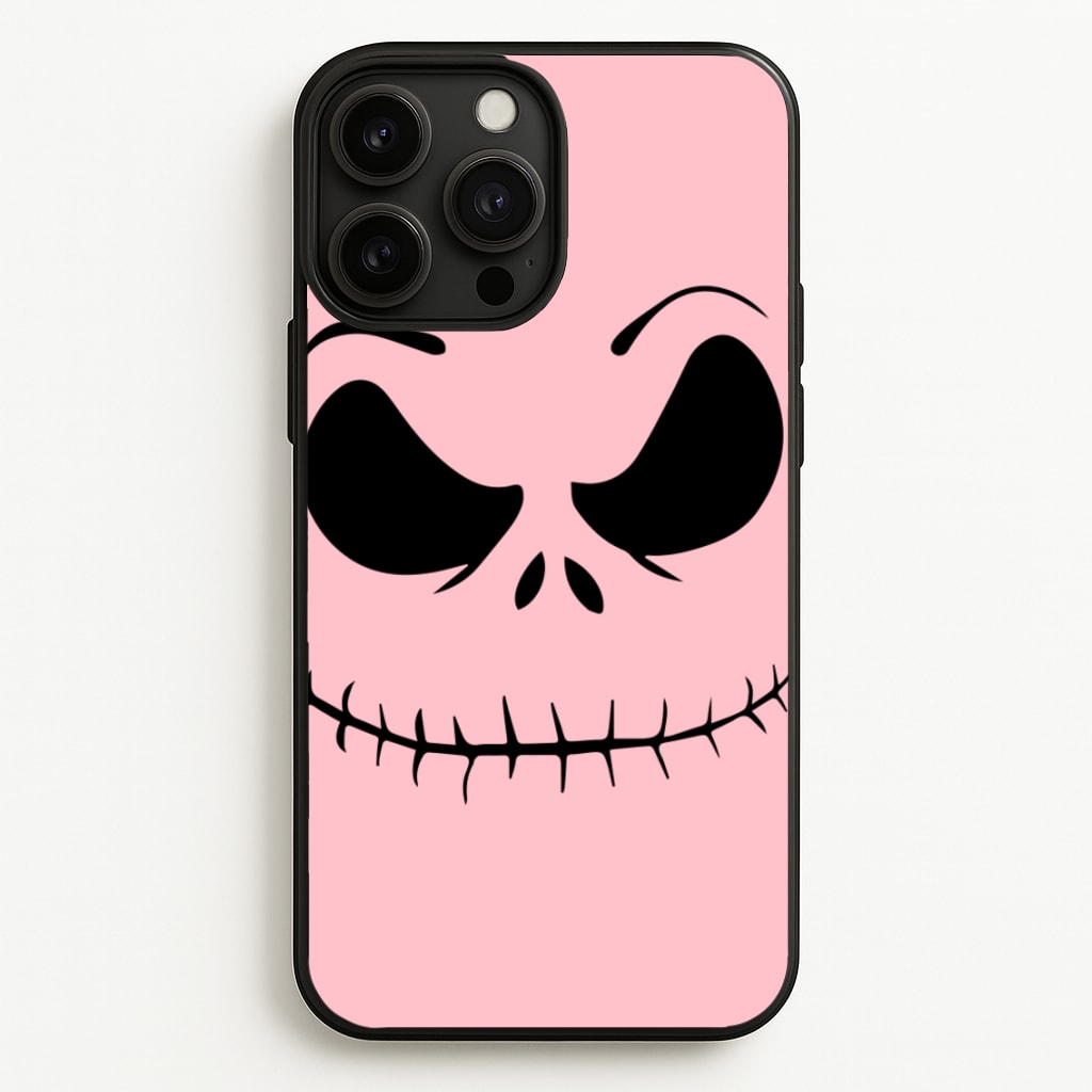 Pink Jack Skeleton - Halloween Phone Case for iPhone 13 Pro Max