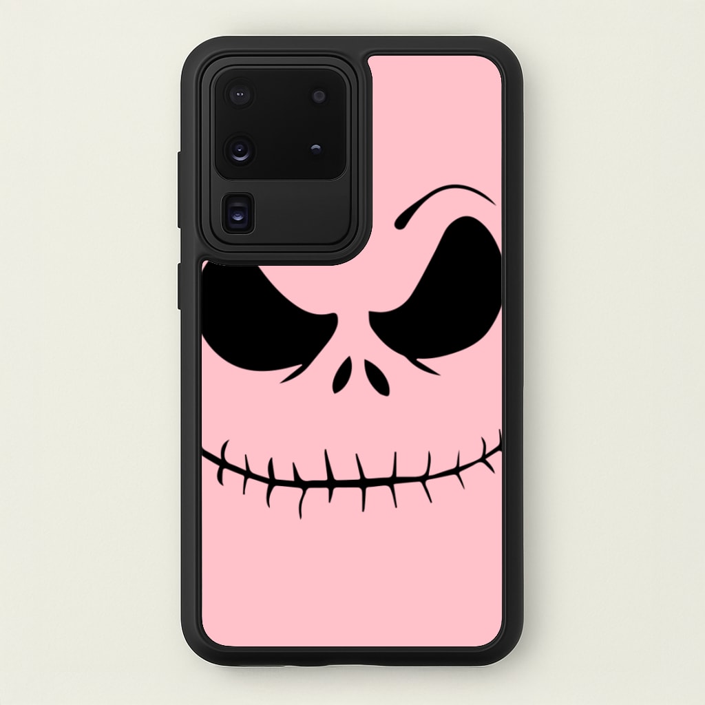 Pink Jack Skeleton - Halloween Phone Case for Galaxy S20 Ultra