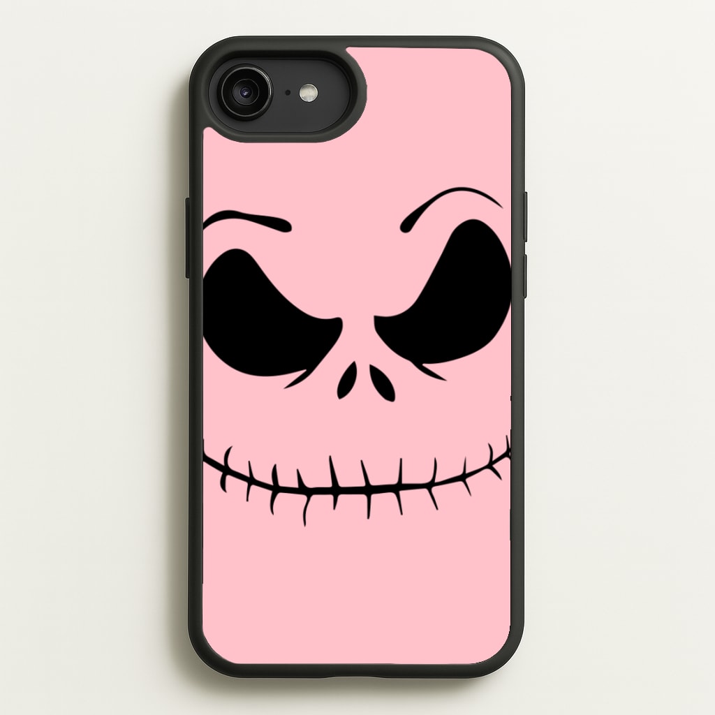 Pink Jack Skeleton - Halloween Phone Case for iPhone 6 Plus / 7 Plus / 8 Plus