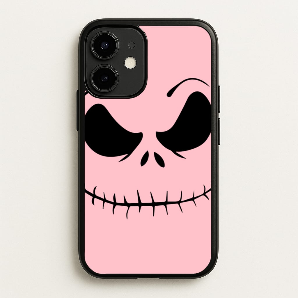 Pink Jack Skeleton - Halloween Phone Case for iPhone 12 / 12 Pro