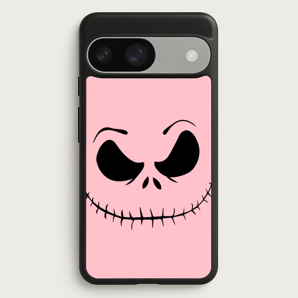 Pink Jack Skeleton - Halloween Phone Case for Google Pixel 9 / 9 Pro
