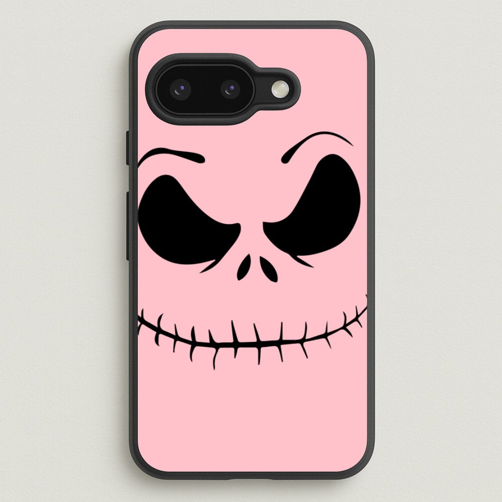 Pink Jack Skeleton - Halloween Phone Case for Google Pixel 9a