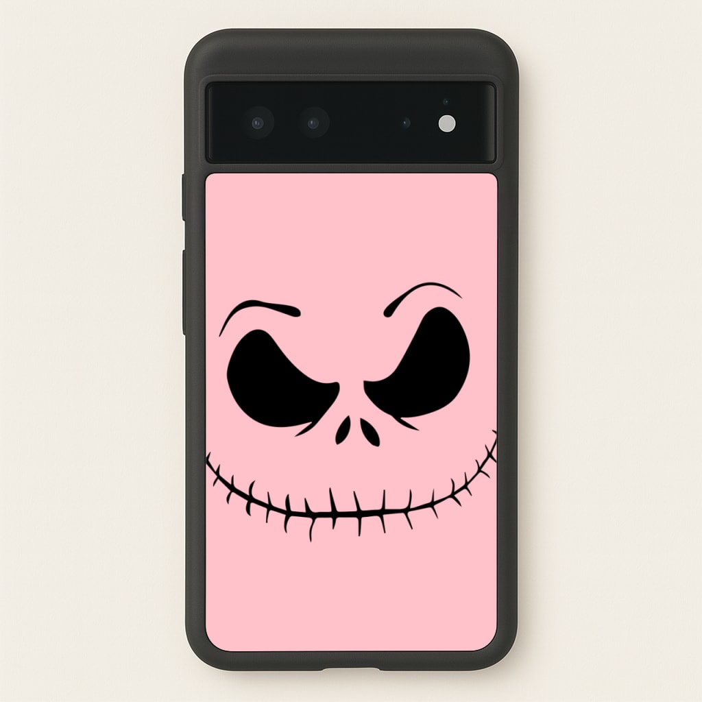 Pink Jack Skeleton - Halloween Phone Case for Google Pixel 6