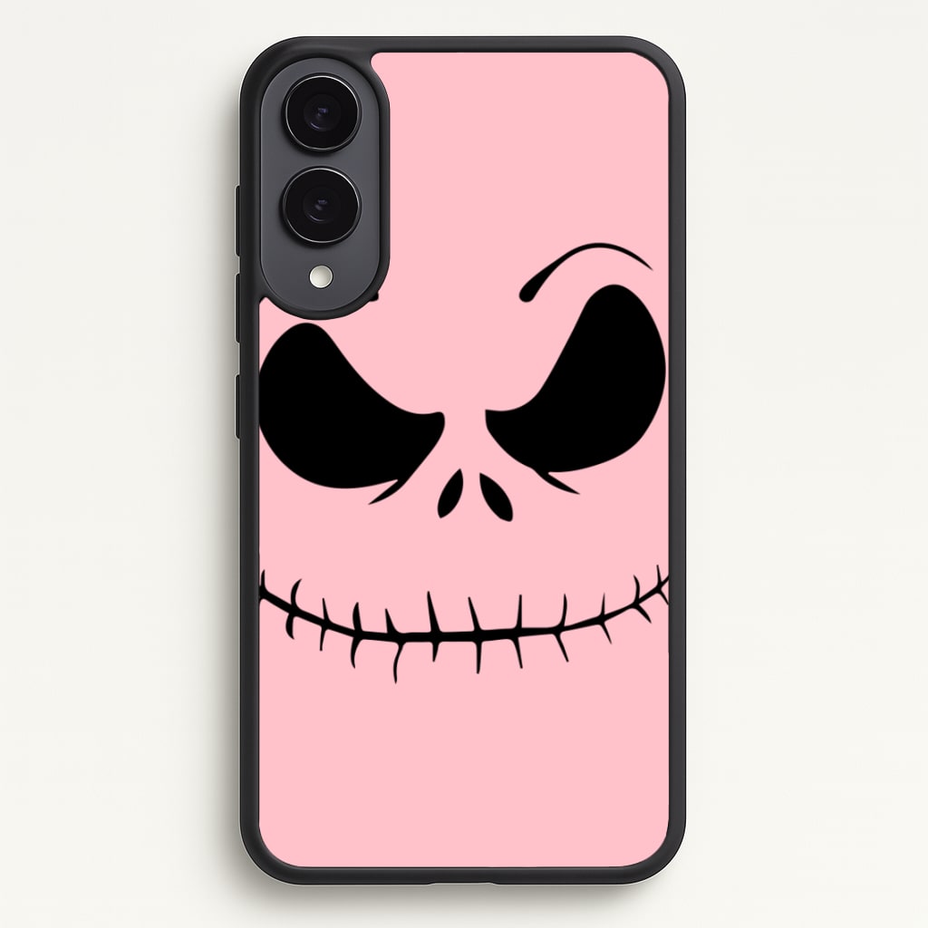 Pink Jack Skeleton - Halloween Phone Case for Galaxy S25 Edge