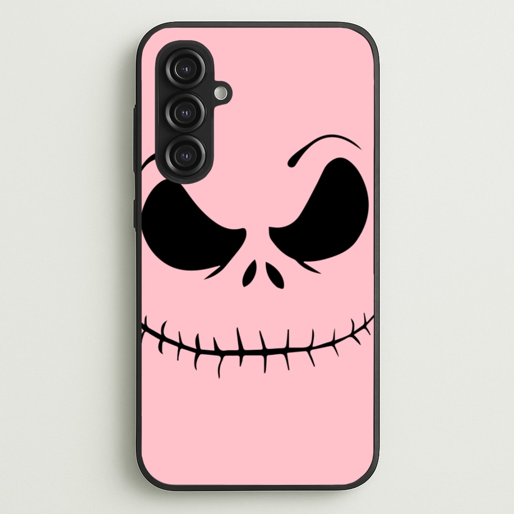 Pink Jack Skeleton - Halloween Phone Case for Galaxy S23FE