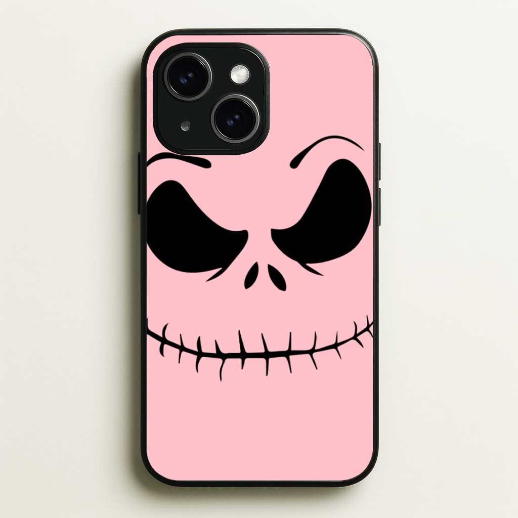Pink Jack Skeleton - Halloween Phone Case for iPhone 14 Plus