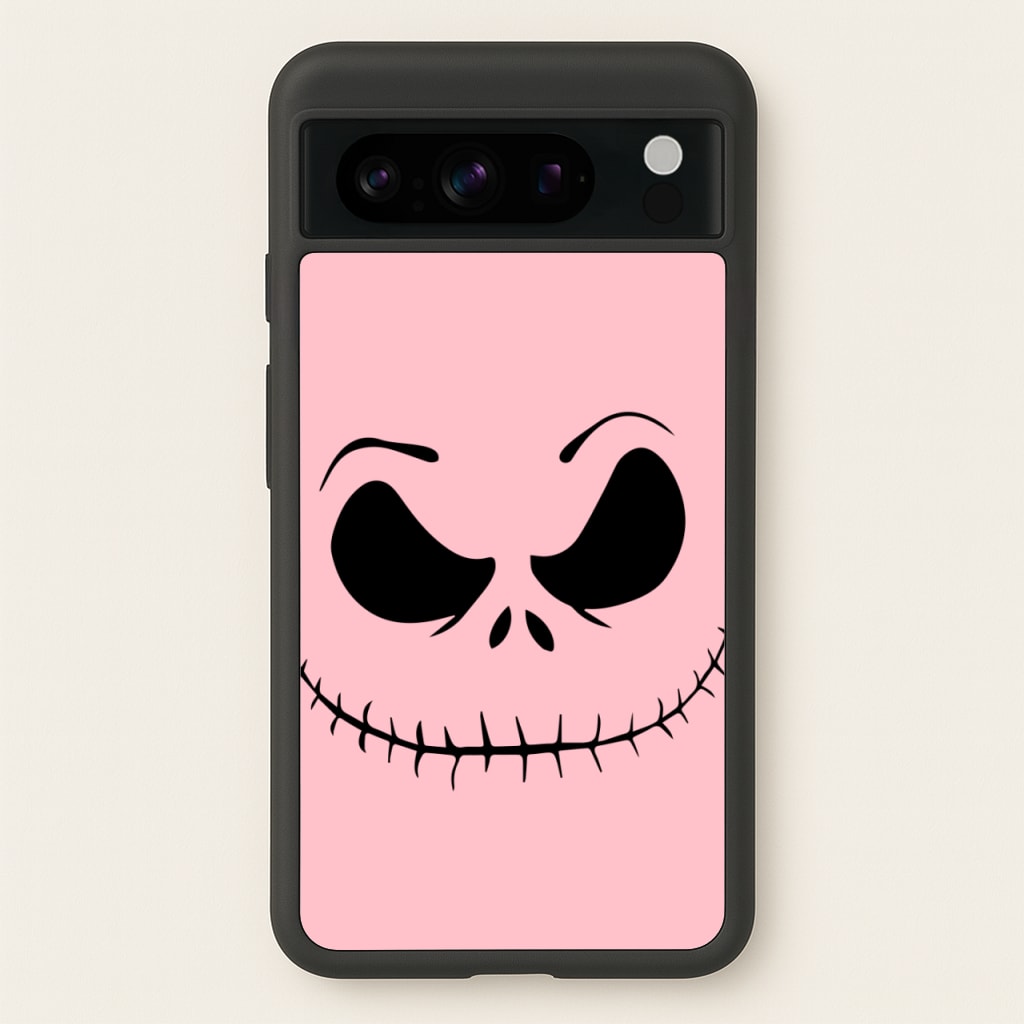 Pink Jack Skeleton - Halloween Phone Case for Google Pixel 8 Pro