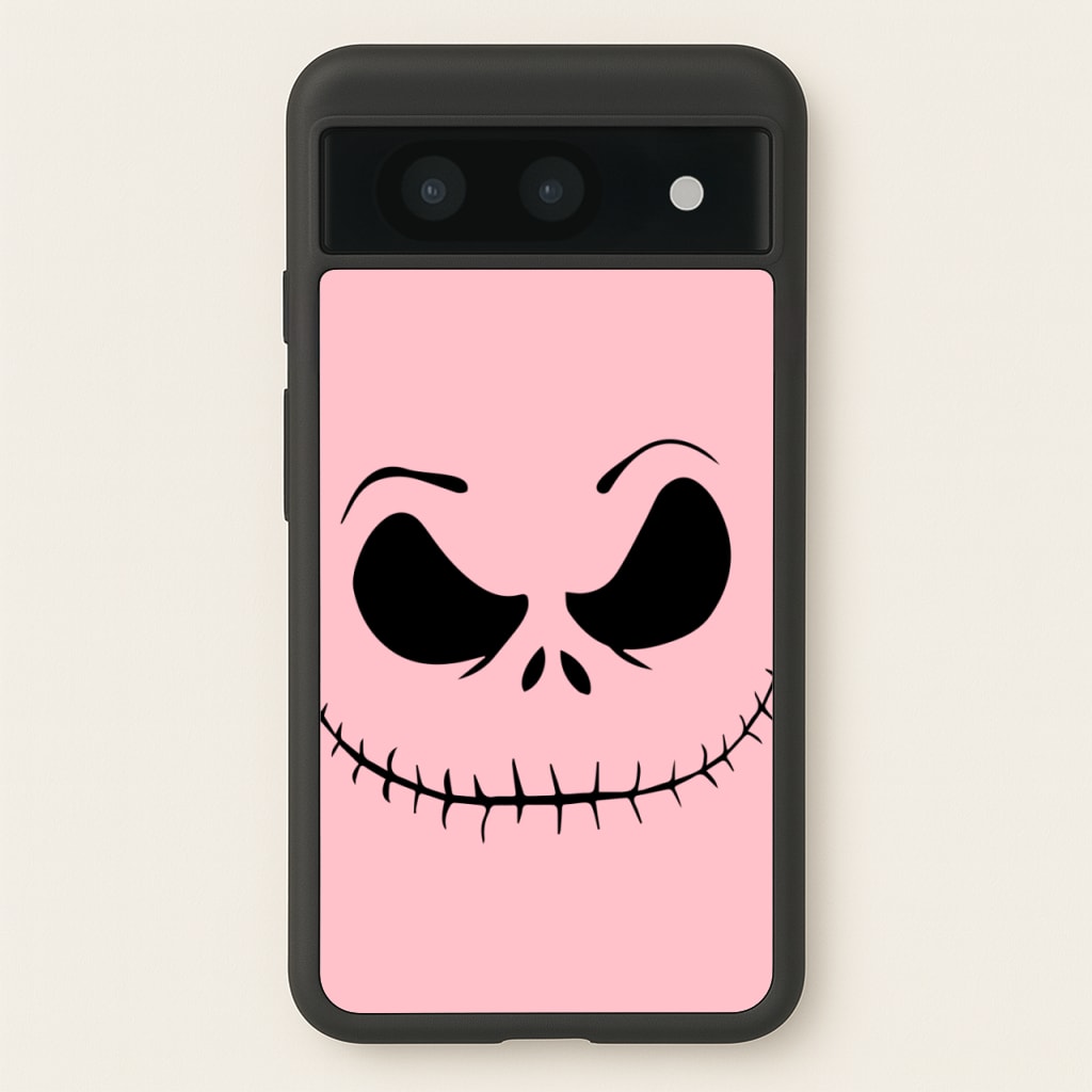 Pink Jack Skeleton - Halloween Phone Case for Google Pixel 8a