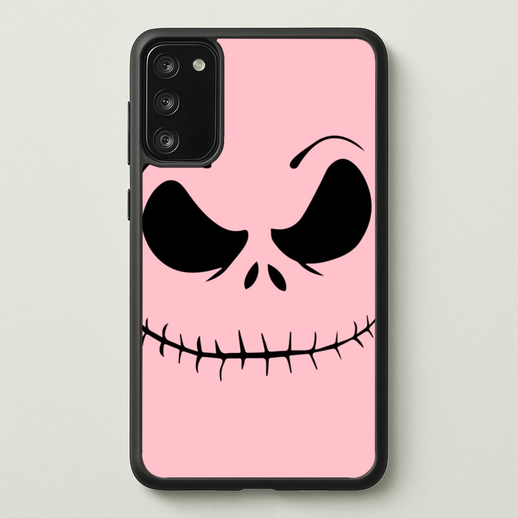 Pink Jack Skeleton - Halloween Phone Case for Galaxy A41