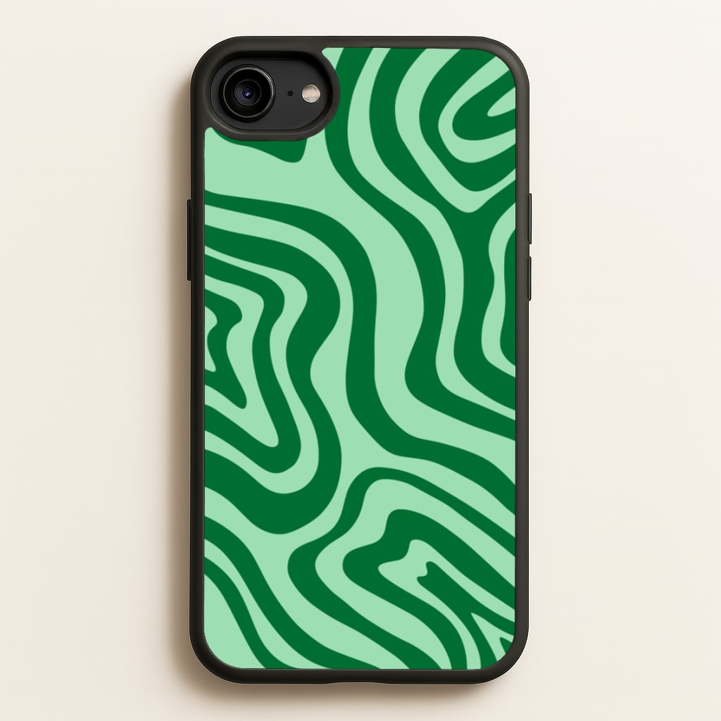 Green Abstract Halloween - Halloween Phone Case for iPhone 6 / 7 / 8 / SE