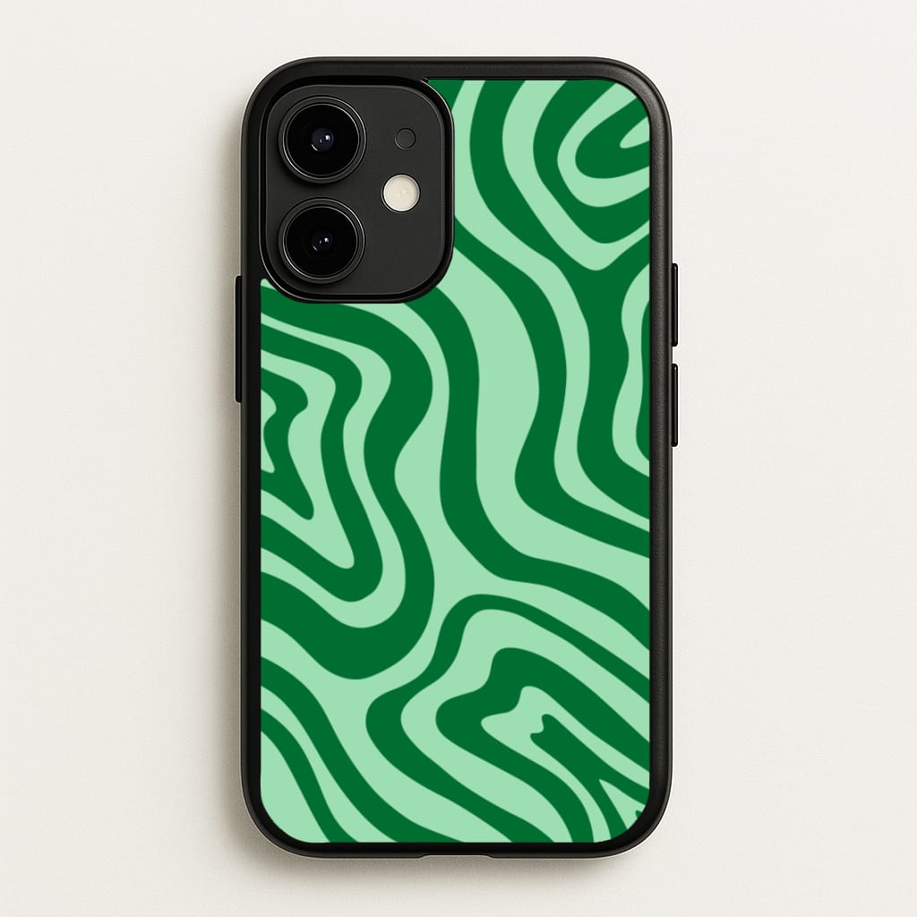 Green Abstract Halloween - Halloween Phone Case for iPhone 12 / 12 Pro