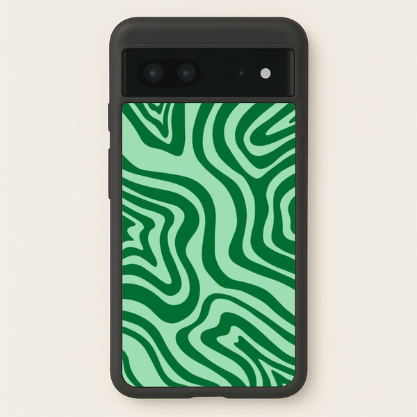 Green Abstract Halloween - Halloween Phone Case for Google Pixel 7