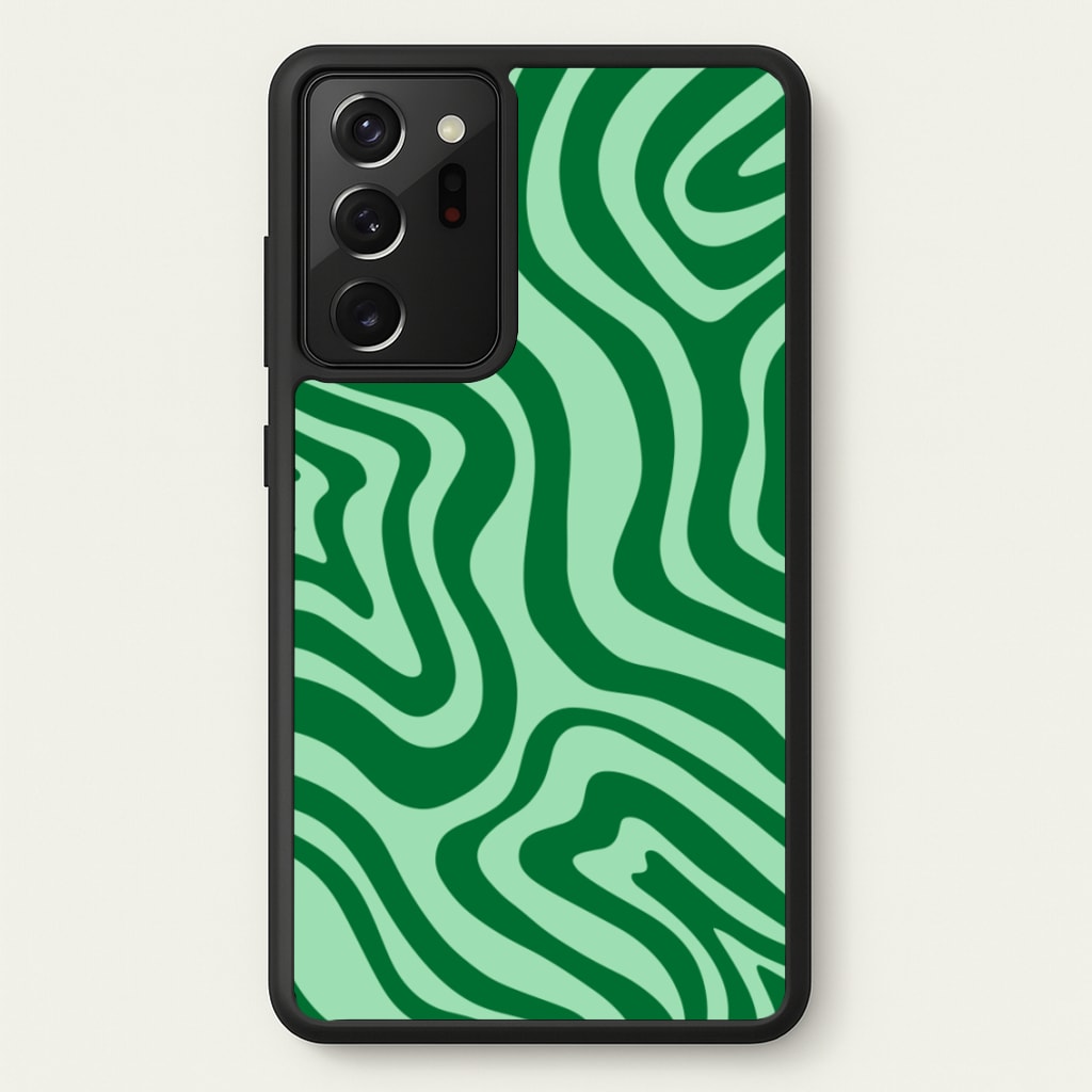 Green Abstract Halloween - Halloween Phone Case for Galaxy Note 20 Ultra